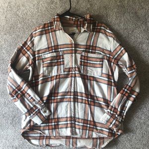 Orange Rustic Flannel